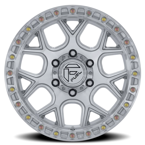 17x9 Fuel Off-Road Puma Gloss Silver Wheel 6x135 ET1 CB87.1