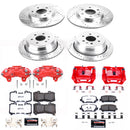 PowerStop Z36 Truck and SUV Ceramic Brake Pad, Drilled & Slotted Rotor, and Cali