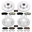 PowerStop Genuine Geomet Coated Rotor and Low-Dust Ceramic Brake Pad Kit