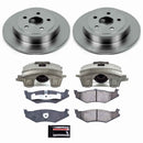 PowerStop OE Stock Replacement Low-Dust Ceramic Brake Pad, Rotor and Caliper Kit