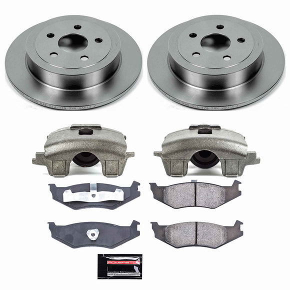 PowerStop OE Stock Replacement Low-Dust Ceramic Brake Pad, Rotor and Caliper Kit