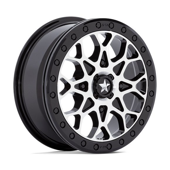 15X6 Msa Offroad Wheels M48 Portal Beadlock Black 4X110 ET38 Wheel Rim