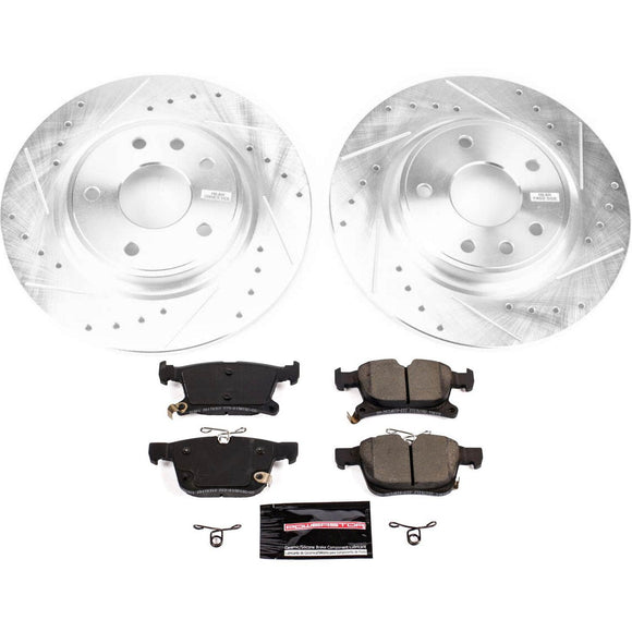 PowerStop Z23 Daily Driver Carbon-Fiber Ceramic Brake Pad and Drilled & Slotted