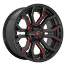 20x10 Fuel Off-Road D712 Rage Gloss Black Red Tinted Clear 6x135 ET-18 Wheel