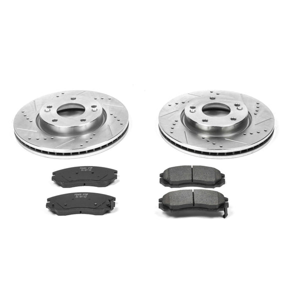 PowerStop Z23 Daily Driver Carbon-Fiber Ceramic Brake Pad and Drilled & Slotted