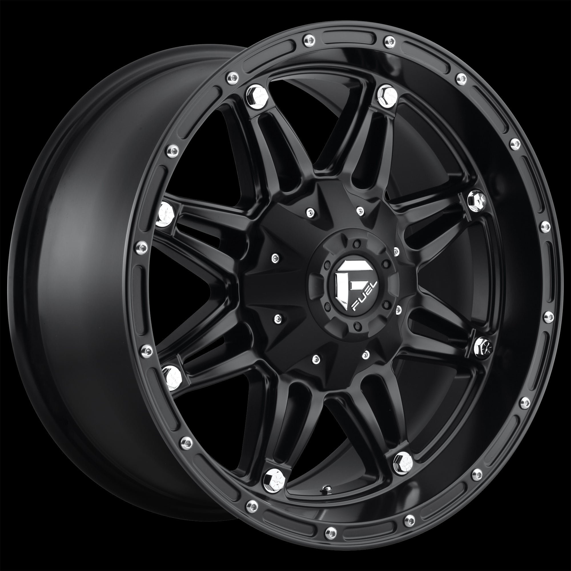 20X9 Fuel D531 HOSTAGE Matte Black 5X127/5X135 ET-12 wheel/rim