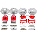 PowerStop Z26 Street Performance Ceramic Brake Pad, Drilled Slotted Rotor, and C