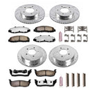 PowerStop Z36 Carbon-Fiber Ceramic Brake Pad with Drilled and Slotted Rotor Kit