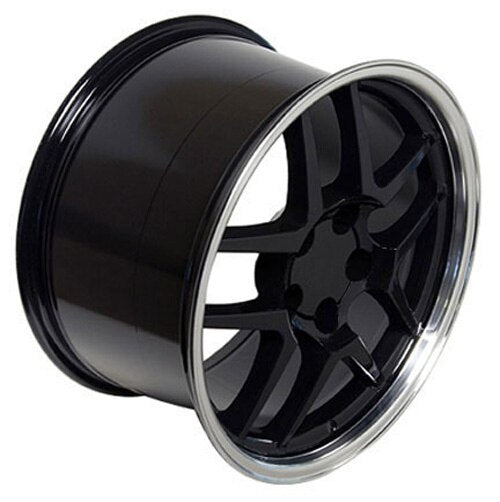 17" Replica Wheel CV04 Fits Chevrolet Corvette - C5 Z06 Rim 17x9.5 Black Wheel