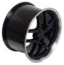 17" Replica Wheel CV04 Fits Chevrolet Corvette - C5 Z06 Rim 17x9.5 Black Wheel