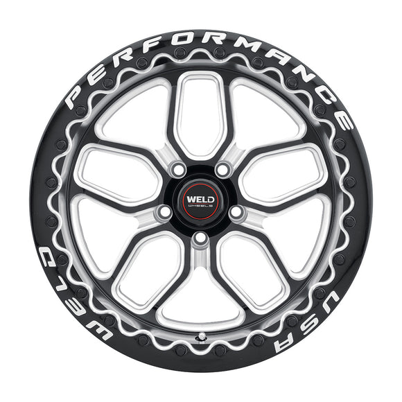 17x10 WELD Performance Laguna Beadlock Black Milled 5x115 ET30 Wheel Rim