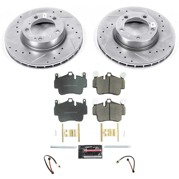 PowerStop Z23 Daily Driver Carbon-Fiber Ceramic Brake Pad and Drilled & Slotted