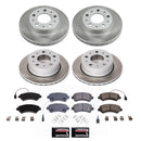 PowerStop Semi-Coated Rotor and Low-Dust Ceramic Brake Pad Kit