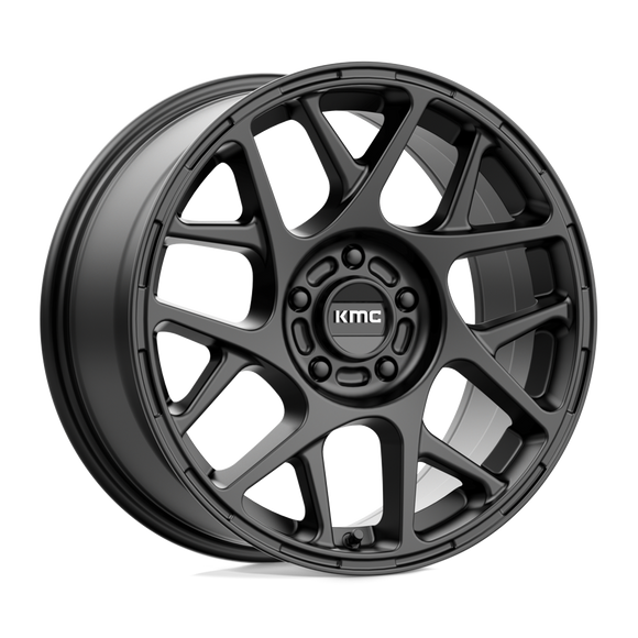 17X8 KMC KM708 Bully Satin Black 5X108 ET38 wheel/rim