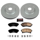 PowerStop Genuine Geomet Coated Rotor and Low-Dust Ceramic Brake Pad Kit