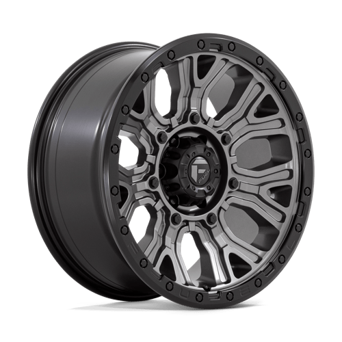20x9 Fuel Off-Road D825 Traction Matte Gunmetal with Black Ring 6x135 ET1 Wheel