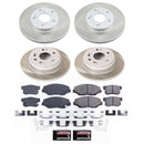 PowerStop Semi-Coated Rotor and Low-Dust Ceramic Brake Pad Kit