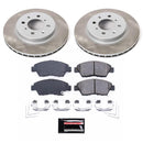 PowerStop Semi-Coated Rotor and Low-Dust Ceramic Brake Pad Kit
