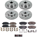 PowerStop OE Stock Replacement Low-Dust Ceramic Brake Pad and Rotor Kit