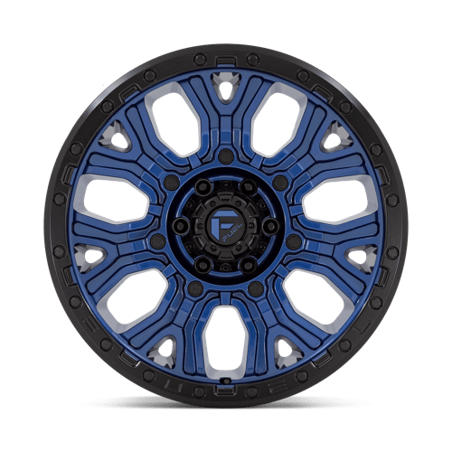 20x9 Fuel Off-Road D827 Traction Dark Blue with Black Ring 6x139.7 ET1 Wheel