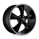 20x8.5 Foose Legend Black & Milled Wheel/Rim 5x115 5-115 20-8.5