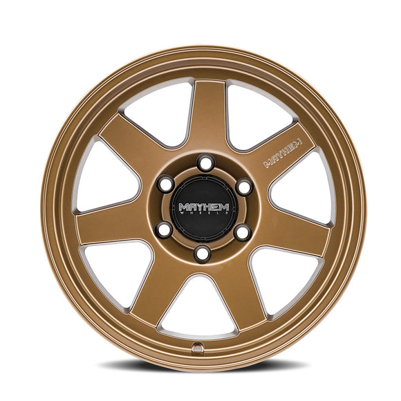 17x9 Mayhem Convoy Satin Bronze 5x127 ET-6 CB78.1 Wheel Rim