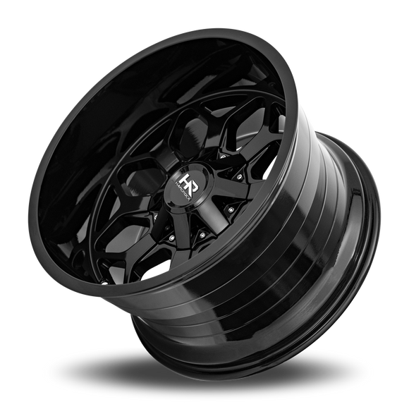 22x10 Hardrock Indestructible Gloss Black 5x127/139.7 ET-25 wheel/rim