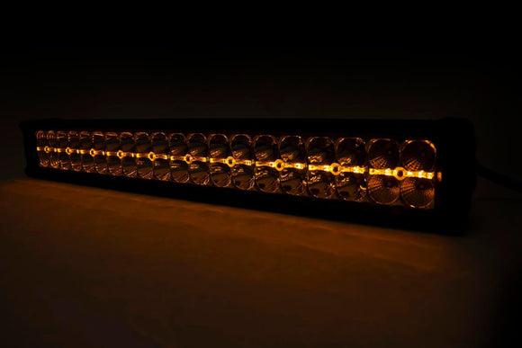 Rough Country Chrome Series LED Light 20" Dual Row For Amber DRL