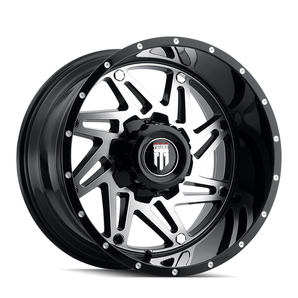 20x12 American Truxx Warrior Black/Machined 5x139.7/150 ET-44 wheel/rim