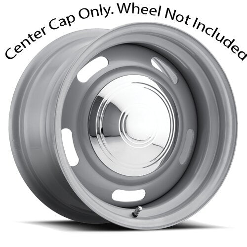 Vision Wheel Chrome Rally Police Center Cap for 55 & 57 Series Rally Wheel