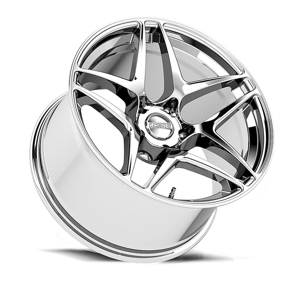 18x10.5 Kansei K15X Astro Chrome 5x120 ET12 CB72.56 Wheel