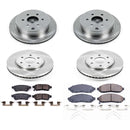 PowerStop OE Stock Replacement Low-Dust Ceramic Brake Pad and Rotor Kit