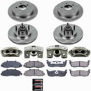 PowerStop OE Stock Replacement Low-Dust Ceramic Brake Pad, Rotor and Caliper Kit