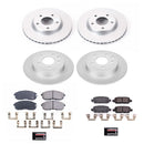 PowerStop Genuine Geomet Coated Rotor and Low-Dust Ceramic Brake Pad Kit