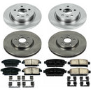 PowerStop OE Stock Replacement Low-Dust Ceramic Brake Pad and Rotor Kit