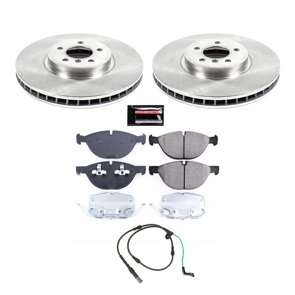 PowerStop OE Stock Replacement Low-Dust Ceramic Brake Pad and Rotor Kit