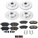 PowerStop Genuine Geomet Coated Rotor and Low-Dust Ceramic Brake Pad Kit