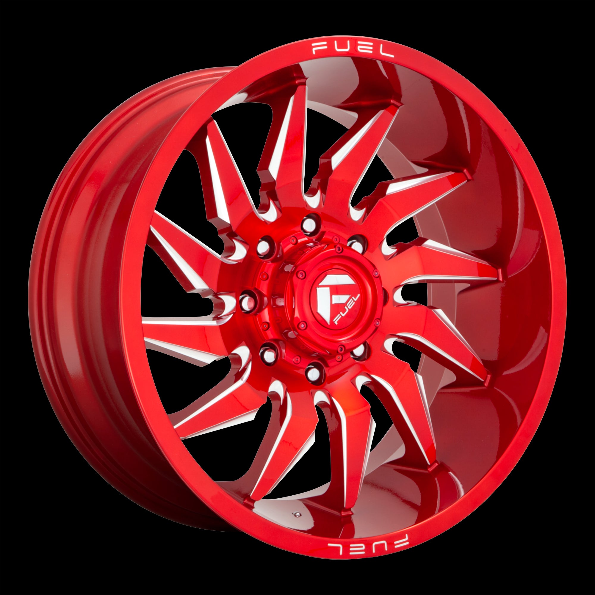 24X12 Fuel D745 Saber Candy Red Milled 5X127 ET-44 wheel/rim - 0