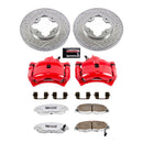 PowerStop Z26 Street Performance Ceramic Brake Pad, Drilled Slotted Rotor, and C