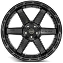 4Play Gen3 4P63 22x10 Black Brushed Face Tinted Wheel 5x127 ET-18 CB87.1