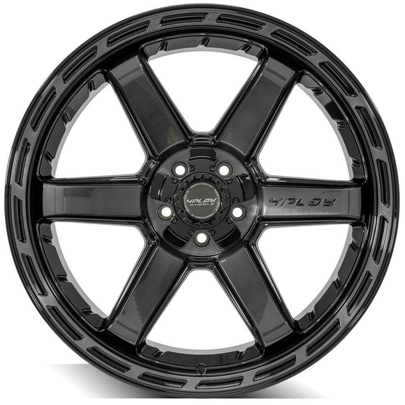 4Play Gen3 4P63 22x10 Black Brushed Face Tinted Wheel 5x127 ET-18 CB87.1