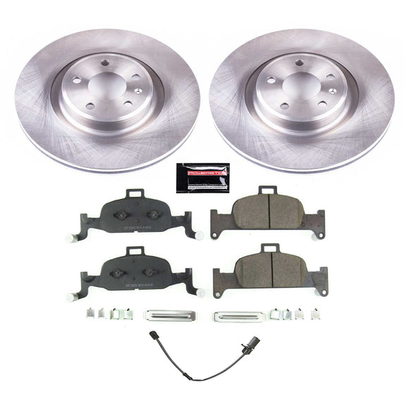 PowerStop OE Stock Replacement Low-Dust Ceramic Brake Pad and Rotor Kit
