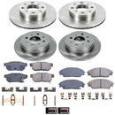 PowerStop OE Stock Replacement Low-Dust Ceramic Brake Pad and Rotor Kit