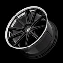 20x10.5 Curva C24 Gloss Black Stainless Chrome Lip 5x114.3 ET35 wheel/rim-4