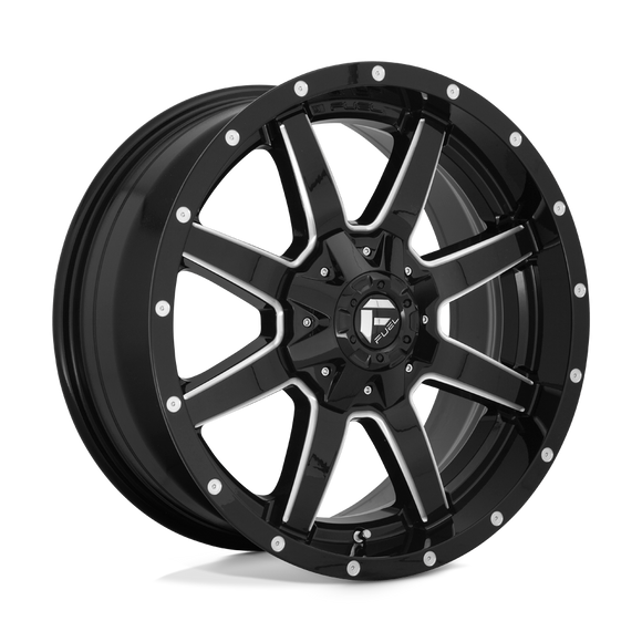 20x9 Fuel Off-Road D610 Maverick Gloss Black Milled 8x170 ET1 CB125.1 Wheel Rim