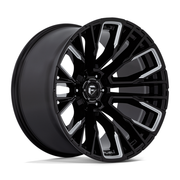 22x12 Fuel Off-Road D849 Rebar Black 6x139.7 ET-44 CB106.1 Wheel Rim