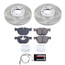 PowerStop Semi-Coated Rotor and Low-Dust Ceramic Brake Pad Kit