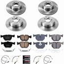 PowerStop OE Stock Replacement Low-Dust Ceramic Brake Pad and Rotor Kit