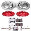 PowerStop Z26 Street Performance Ceramic Brake Pad, Drilled Slotted Rotor, and C
