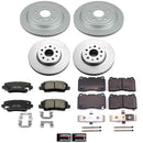 PowerStop Genuine Geomet Coated Rotor and Low-Dust Ceramic Brake Pad Kit